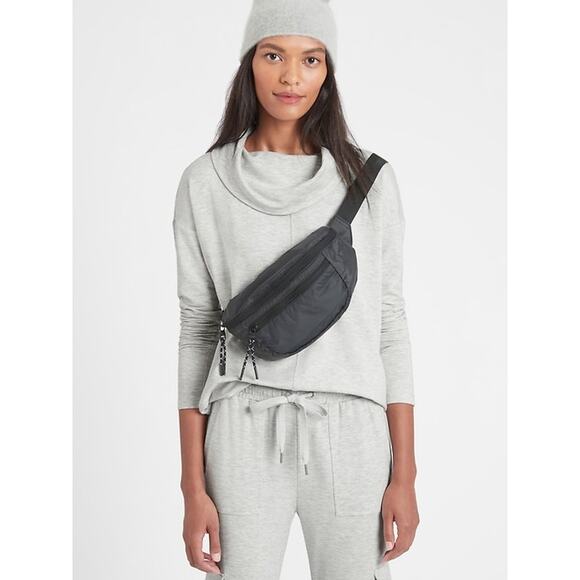Banana Republic Tops - Banana Republic Baby Terry Funnel Neck Top Women's Medium Cowl Neck Pullover